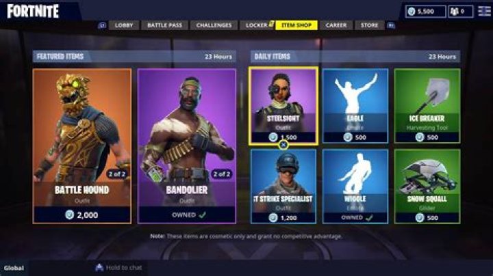 What is tomorrow’s fortnite item shop