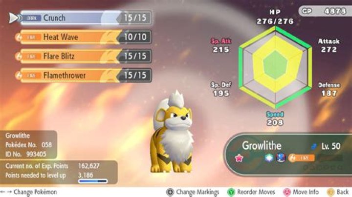 What level does growlithe evolve in pokemon let’s go