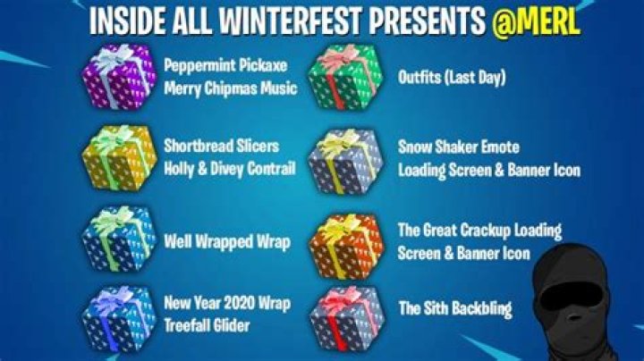 What presents are what in fortnite