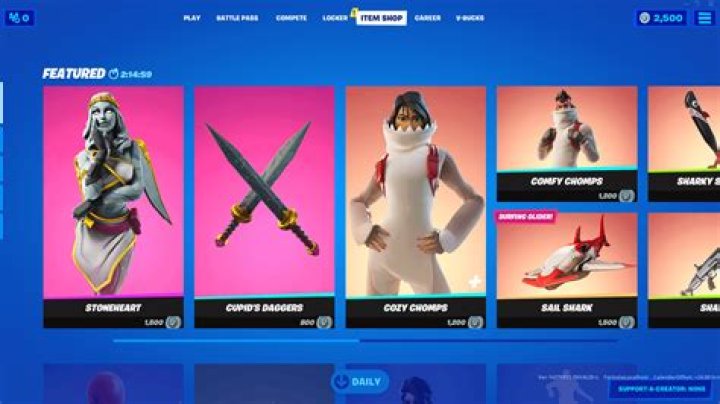 What will be in the next fortnite item shop