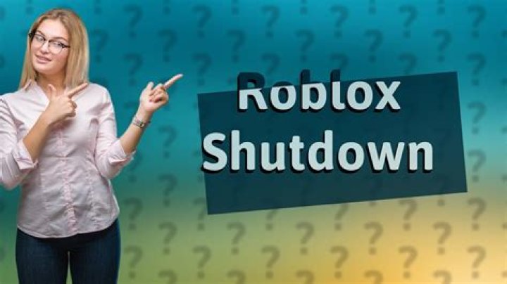 When did roblox shut down