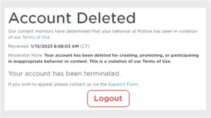 When does roblox end
