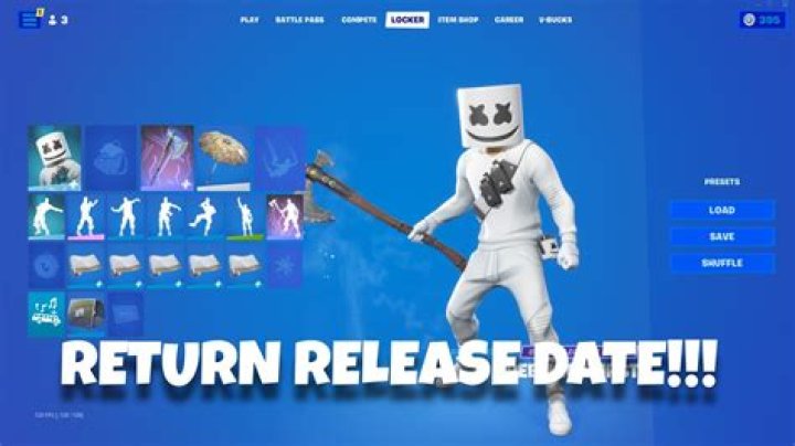 When is marshmello coming back to fortnite
