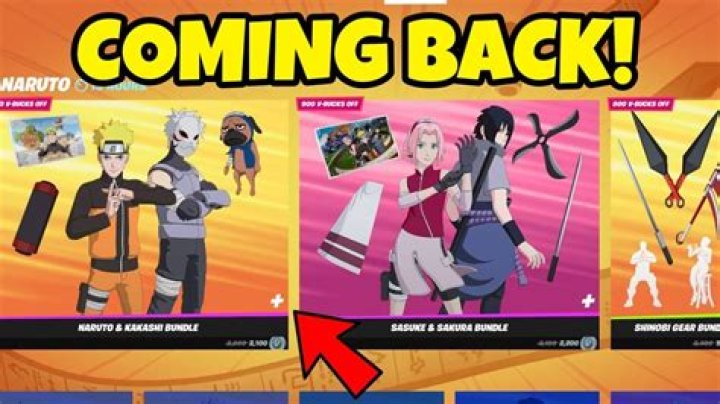When is naruto coming to fortnite again
