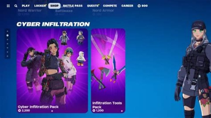 When is the cyber infiltration pack leaving fortnite