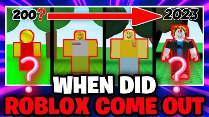 When roblox came out