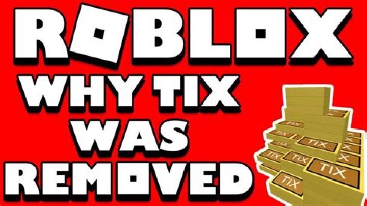 When was tix removed from roblox