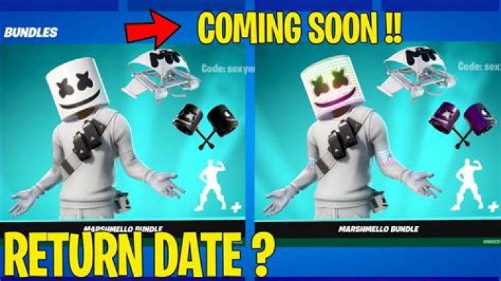 When will marshmello return to fortnite