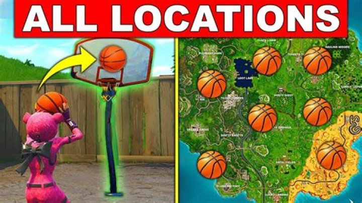 Where are all the basketball hoops in fortnite