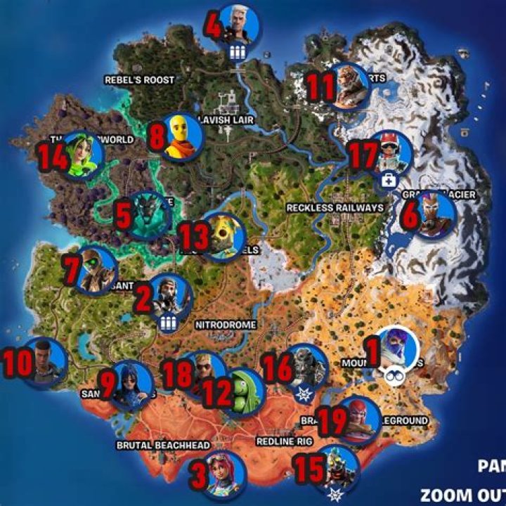 Where are all the npcs in fortnite season 6