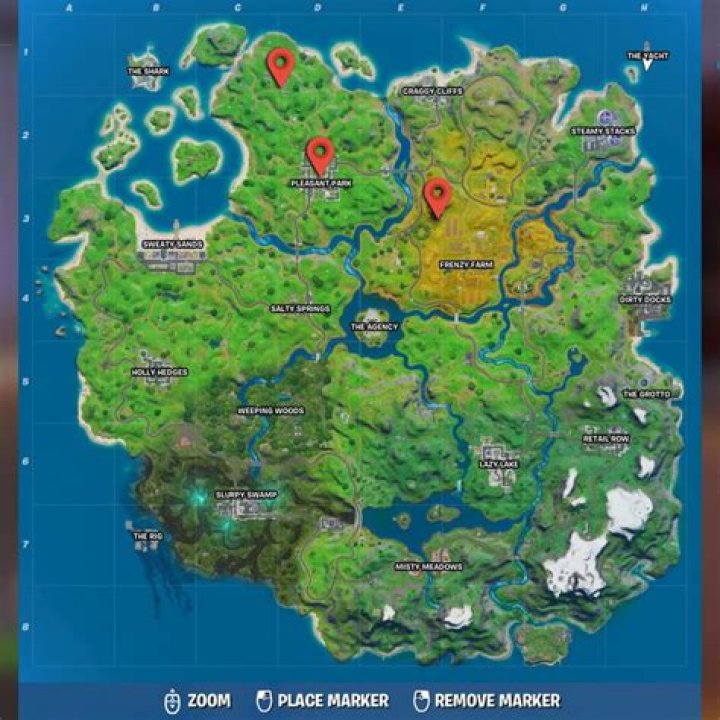 Where are all the soccer ball locations in fortnite