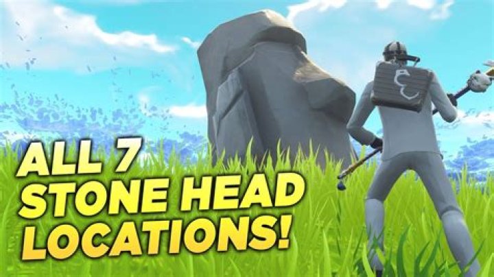 Where are all the stone heads in fortnite