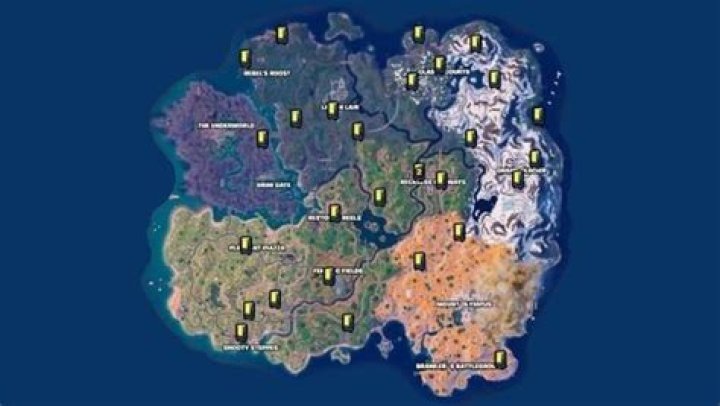Where are all the vending machines in fortnite chapter 3