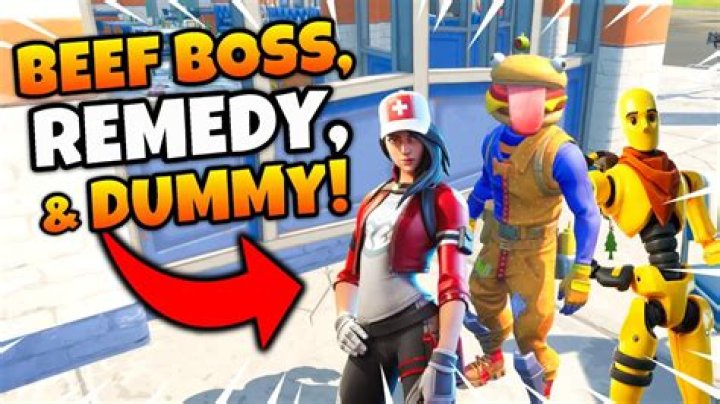 Where are beef boss remedy and dummy in fortnite