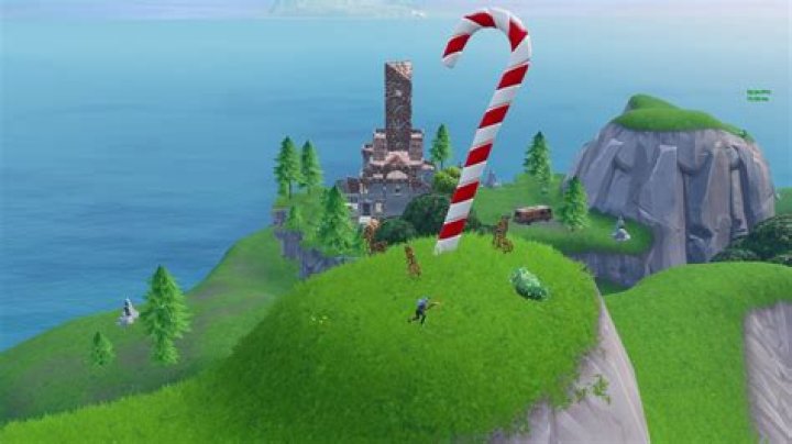 Where are the giant candy canes in fortnite