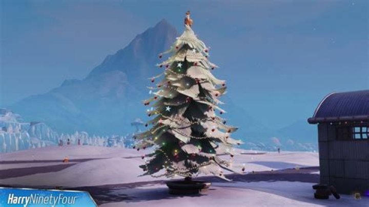 Where are the holiday trees in fortnite