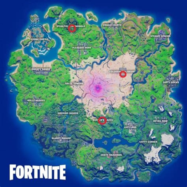 Where are the surface hubs in fortnite