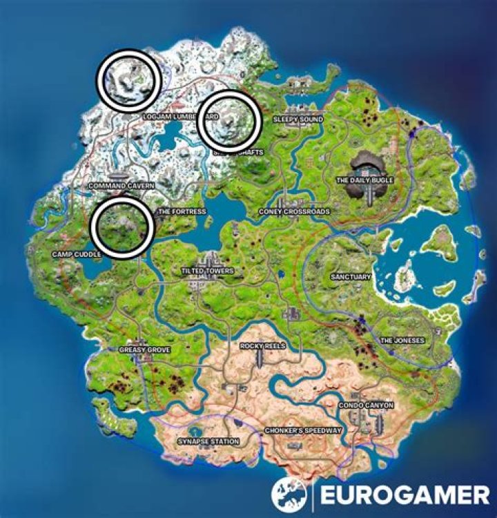 Where are the three signal jammers in fortnite