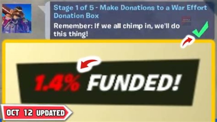 Where are the war donation boxes in fortnite