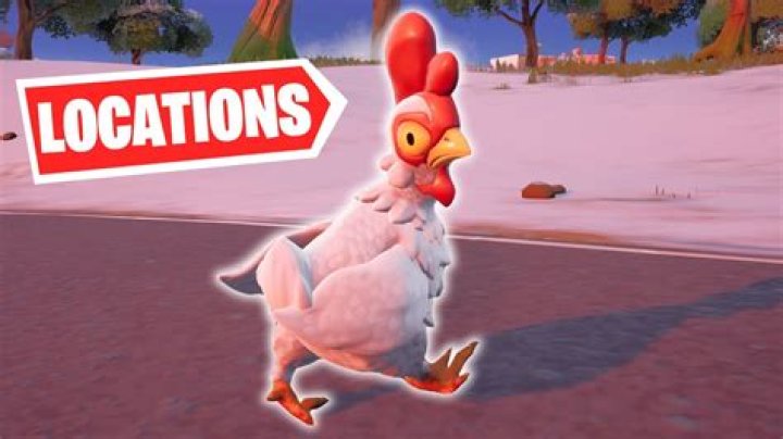 Where can i find chickens in fortnite
