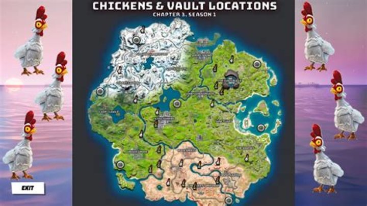 Where do chickens spawn fortnite