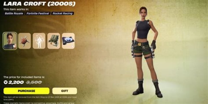Where is laura croft in fortnite