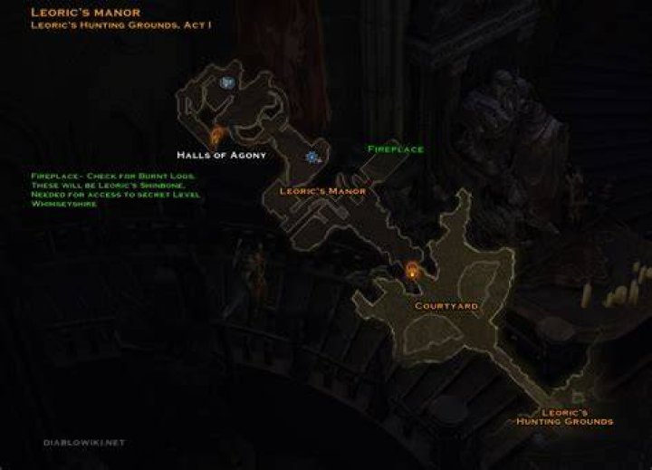 Where is leoric’s manor diablo 3