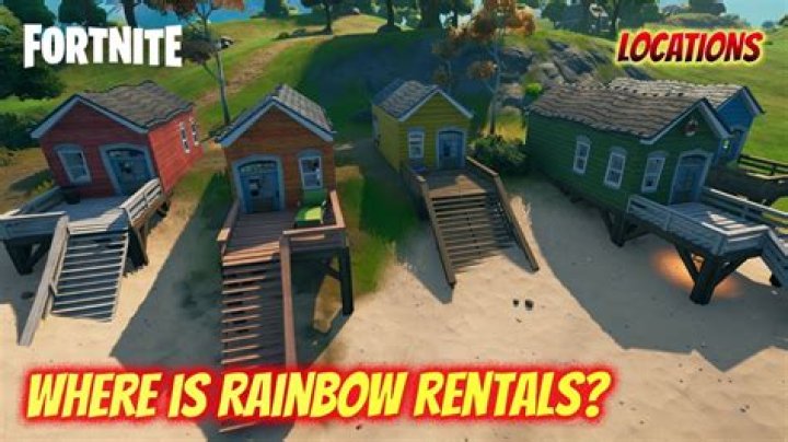 Where is rainbow rentals fortnite