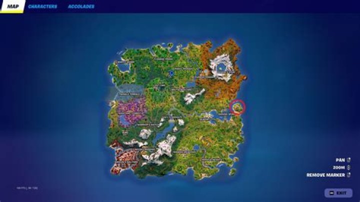 Where is scenic spot in fortnite