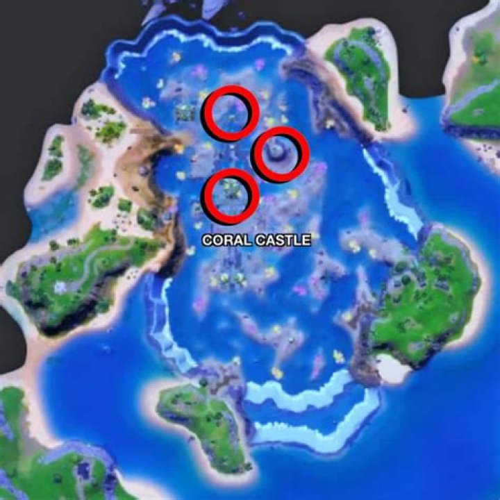 Where is the artifact in coral castle in fortnite