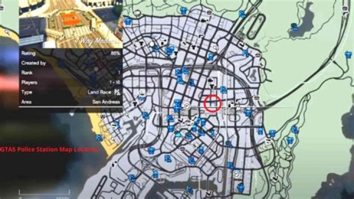 Where is the cop station in gta 5
