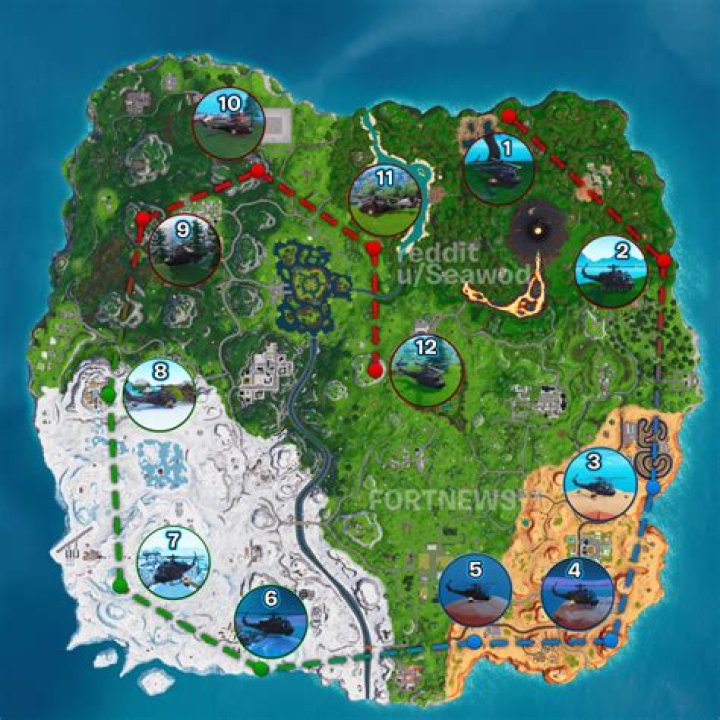 Where is the helicopter in fortnite