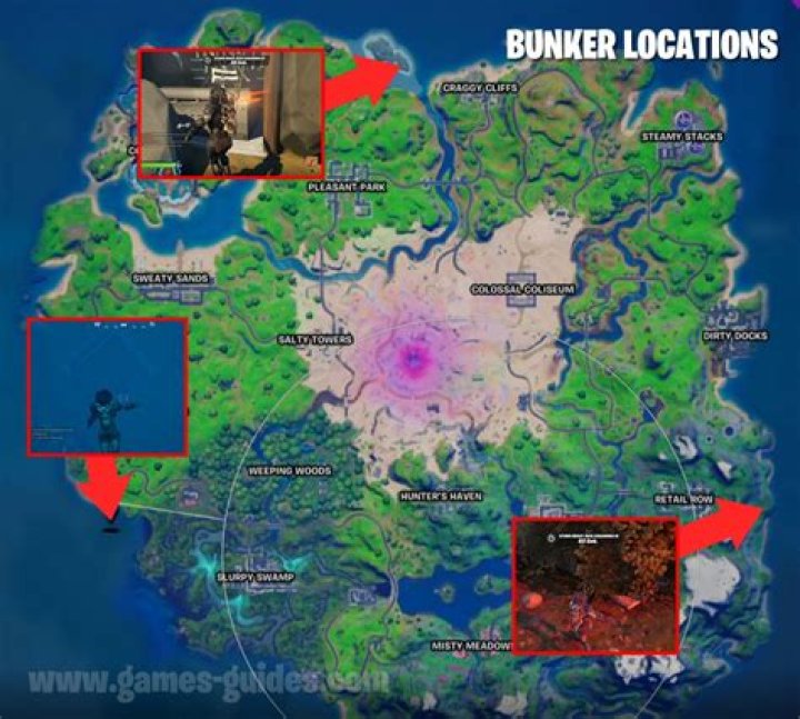Where is the hidden bunker fortnite