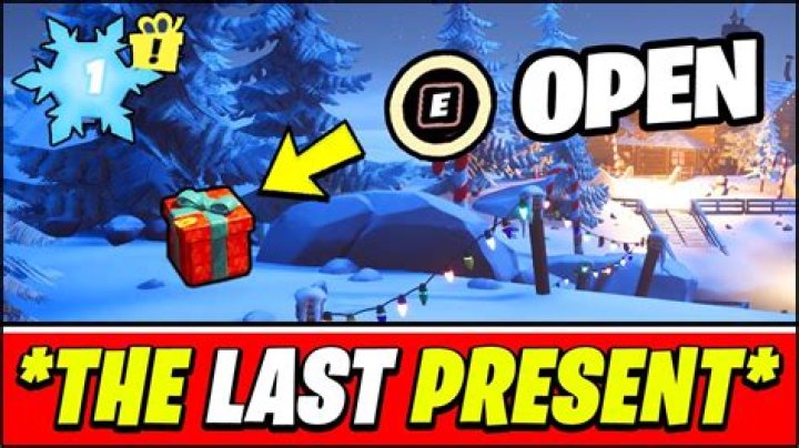 Where is the last present in fortnite 2021