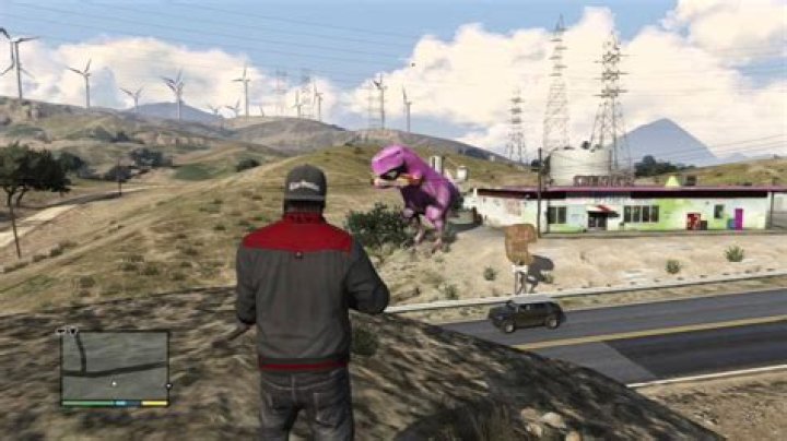 Where is the pink dinosaur in gta 5