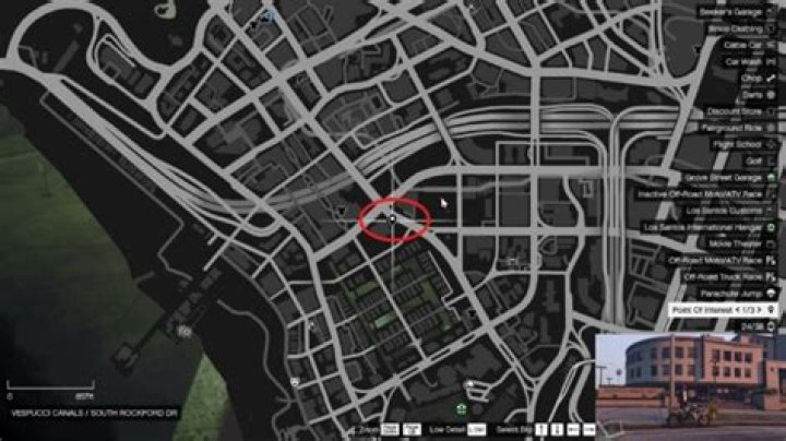 Where is the police station gta 5