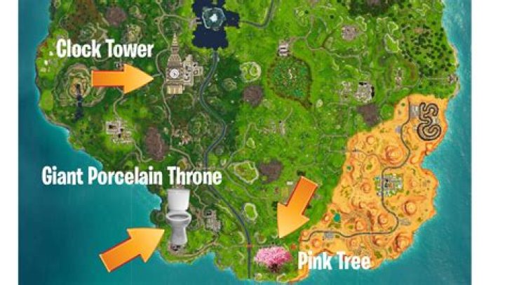 Where is the porcelain throne in fortnite