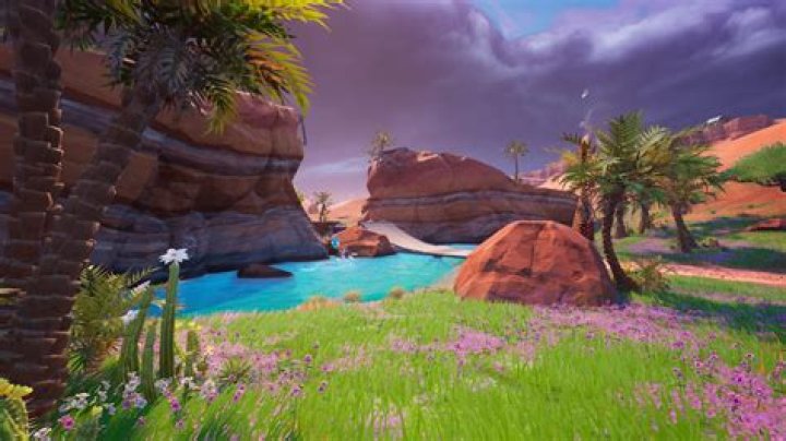 Where is the purple pool in fortnite