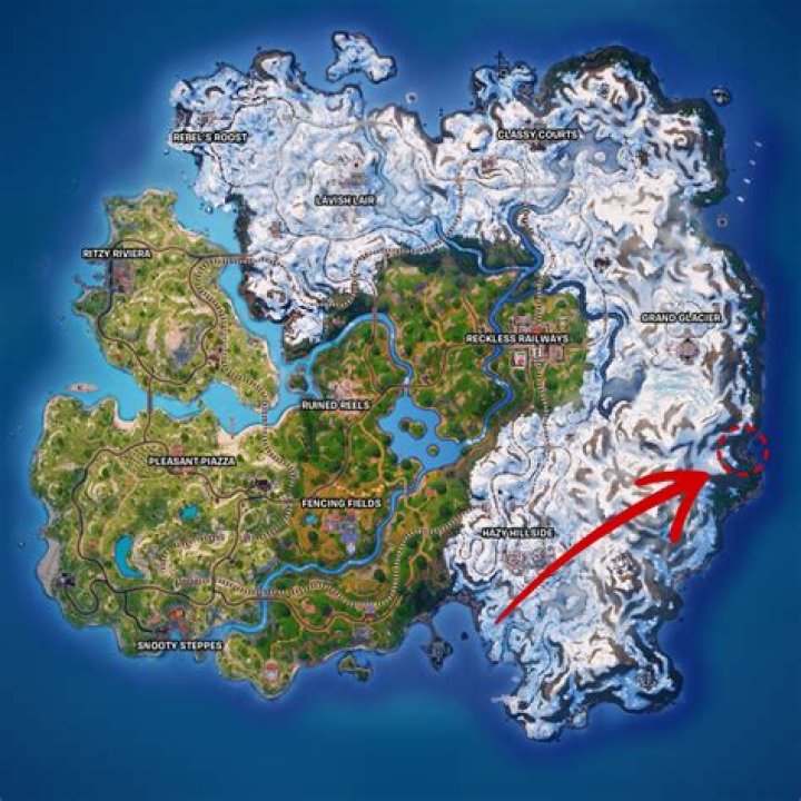 Where is the rock located in fortnite