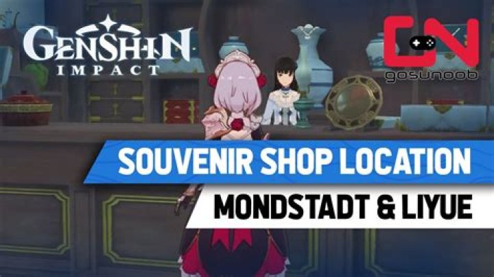 Where is the souvenir shop in mondstadt genshin impact