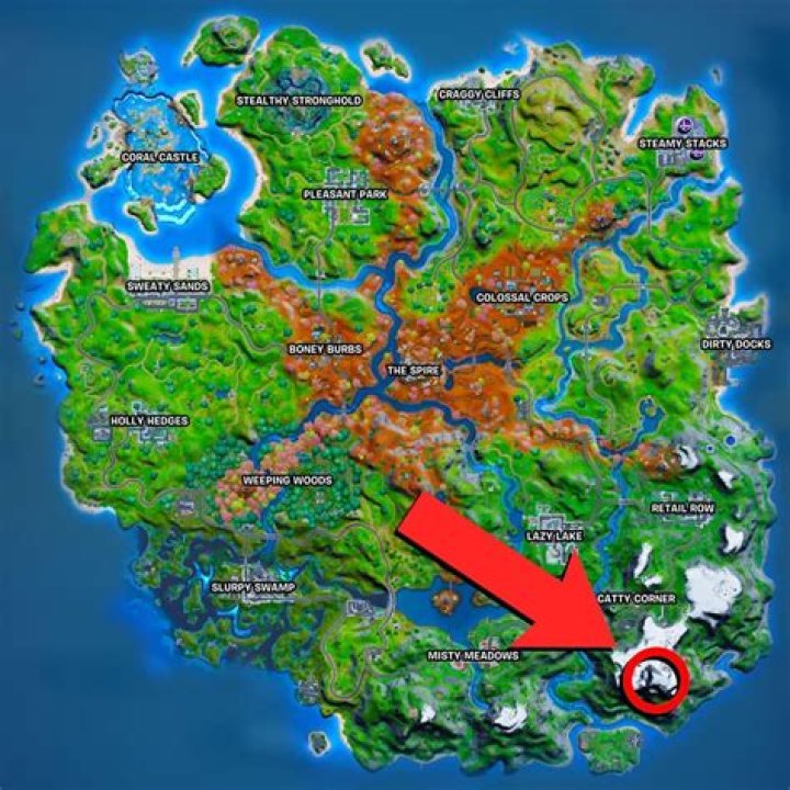 Where is the tallest mountain in fortnite