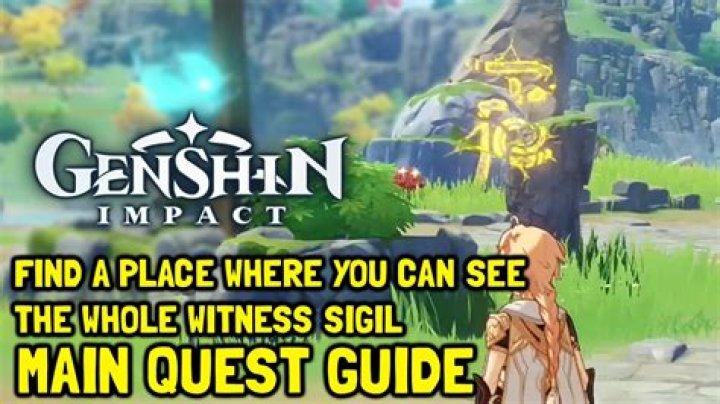 Where is the witness sigil in genshin impact