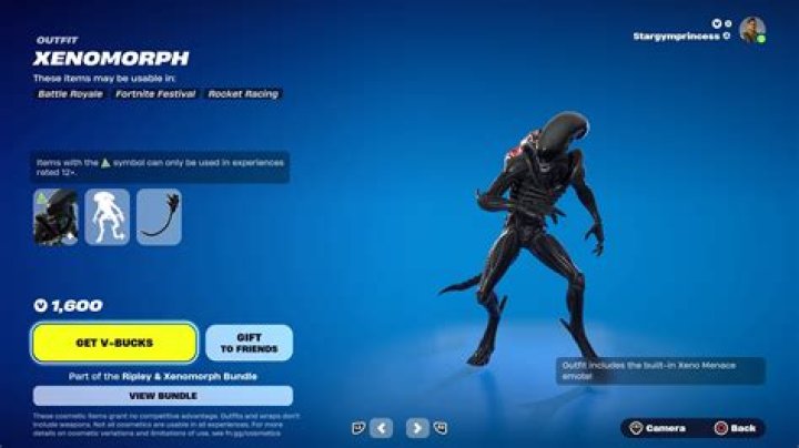 Where is the xenomorph in fortnite