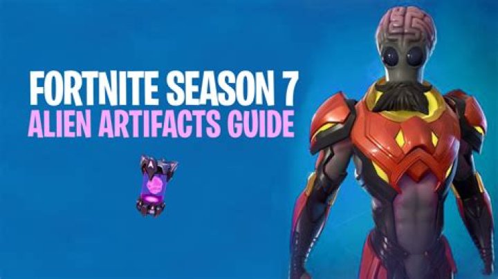 Where to find alien artifacts fortnite season 7