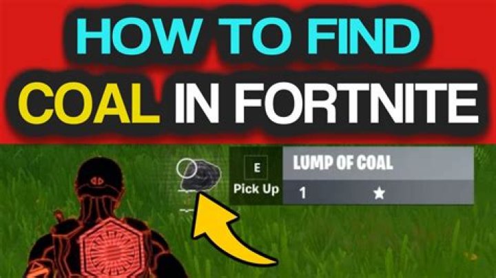 Where to find coal in fortnite