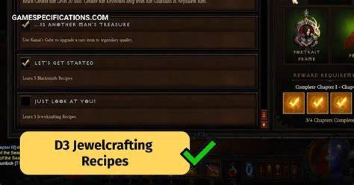 Where to find jewelcrafting recipes diablo 3