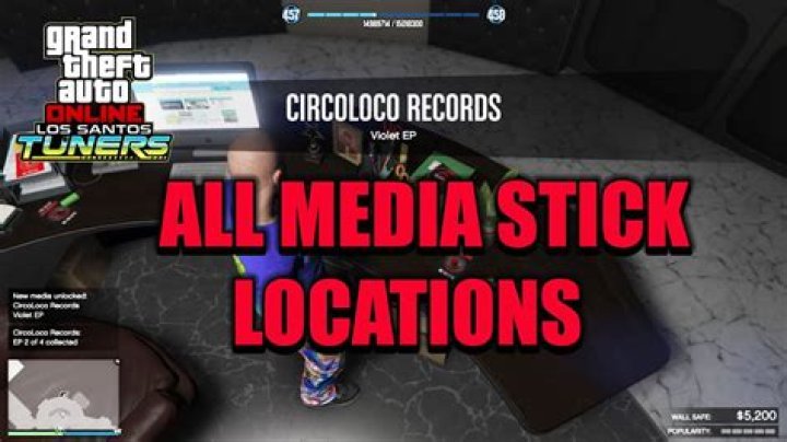 Where to find media sticks in gta online