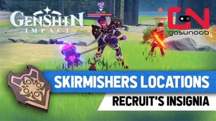Where to find recruit insignia genshin impact