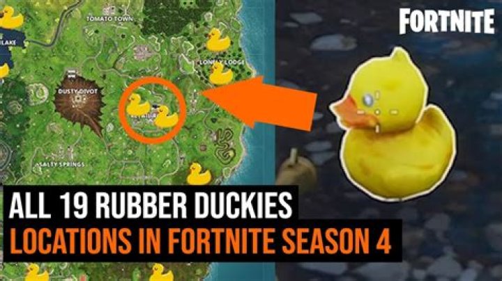 Where to find rubber ducks fortnite