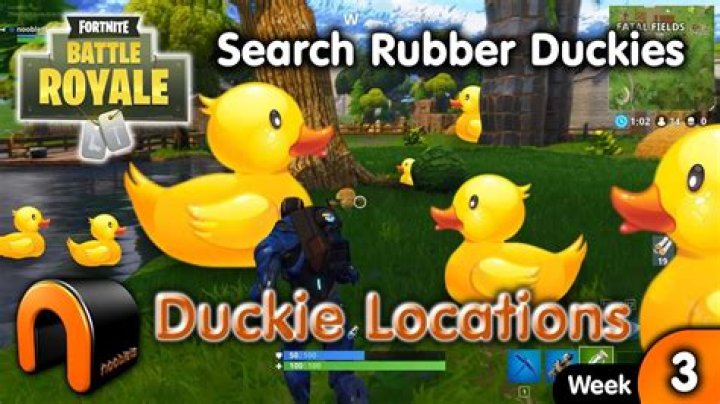Where to put rubber ducks fortnite